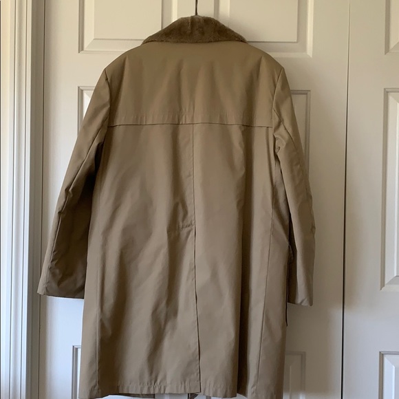 Vintage Woolrich Lined Winter Coat Tan Size 46